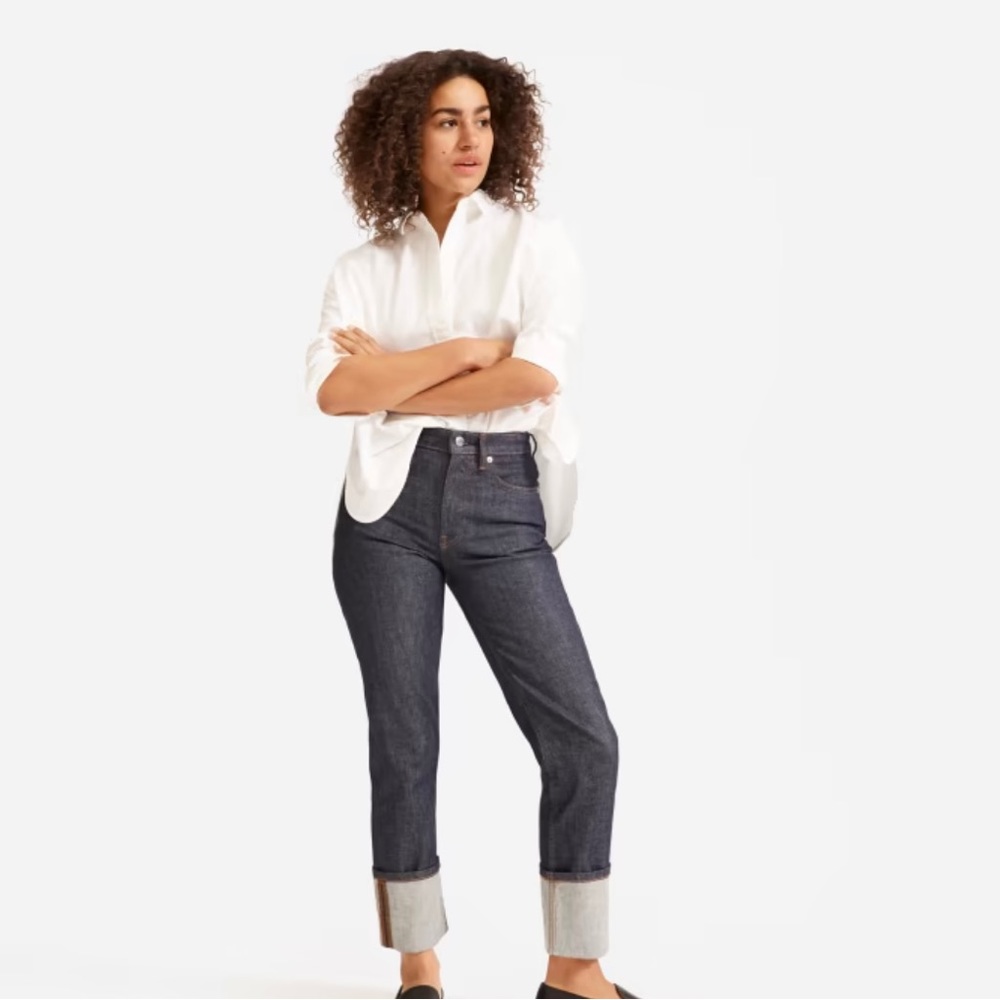 Everlane super-straight Jean dark indigo